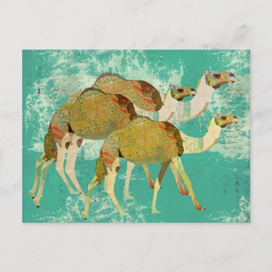 Dreamy Camels Postcard Postkarte (Vorderseite)