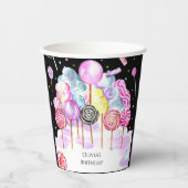 Dreamy Candyland Birthday Pappbecher (Vorderseite)