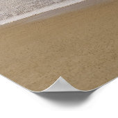 Dreamy Caribbean ocean waves Poster (Ecke)