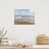 Dreamy Caribbean ocean waves Poster (Küche)