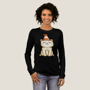 Dreamy Cat mit Traffic Cone Hat Tri-Blend Shirt