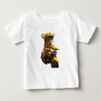 Dreamy Cat Reiten a Bike Baby T - Shirt