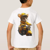 Dreamy Cat Reiten - Bike T - Shirt (Rückseite)