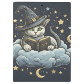 Dreamy Cat Wizard Klemmbrett (Rückseite)