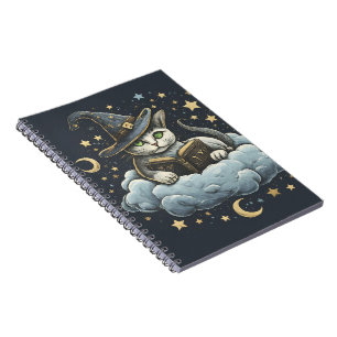 Dreamy Cat Wizard Notizblock