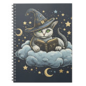 Dreamy Cat Wizard Notizblock (Vorderseite)