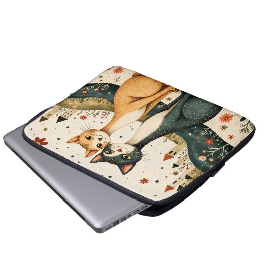 Dreamy Cats Laptopschutzhülle (Vorne Knopf)