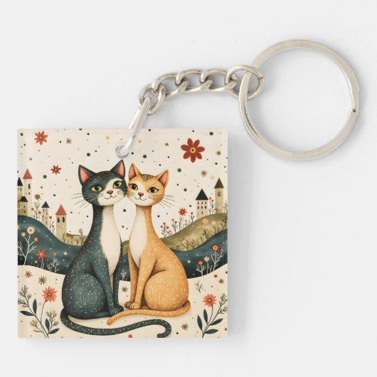 Dreamy Cats Schlüsselanhänger (Rückseite)