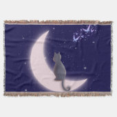 Dreamy Celestial Cat Design Decke (Vorderseite)