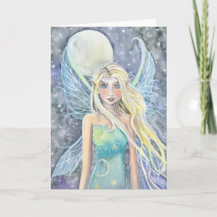 Dreamy Celestial Fairy Card von Molly Harrison Karte