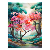 Dreamy Cherry Blossom Forest Fotodruck (Vorne)