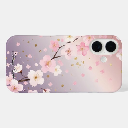 Dreamy Cherry Blossom Gradient Phone Case (Rückseite (Horizontal))