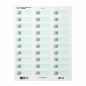 Dreamy Christmas Angel Wings Address Labels (Vorne)
