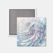 Dreamy Christmas Angel Wings Magnet (Vorderseite/Rückseite)