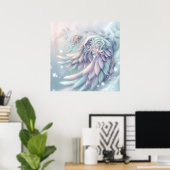 Dreamy Christmas Angel Wings Poster (Heimbüro)