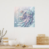 Dreamy Christmas Angel Wings Poster (Küche)