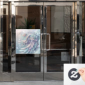 Dreamy Christmas Angel Wings Window Clying Fensteraufkleber (Büro Tür)