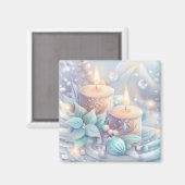 Dreamy Christmas Candles Magnet (Vorderseite/Rückseite)