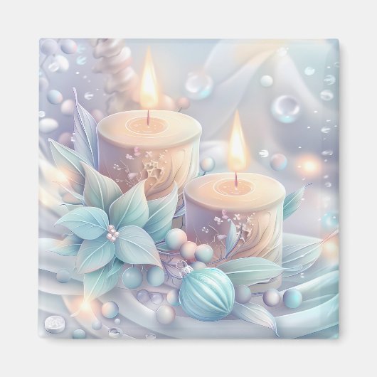 Dreamy Christmas Candles Magnet (Vorne)