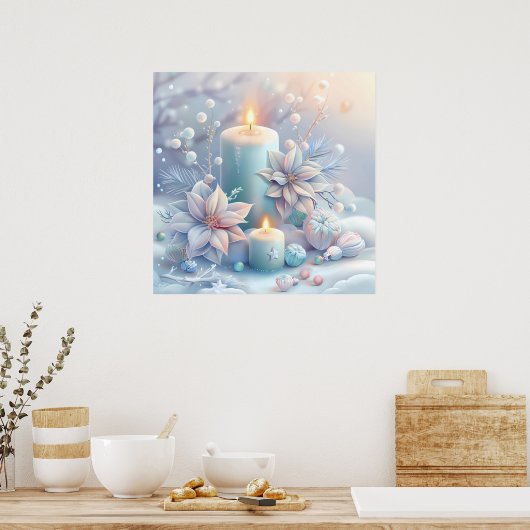 Dreamy Christmas Candles Poster (Küche)