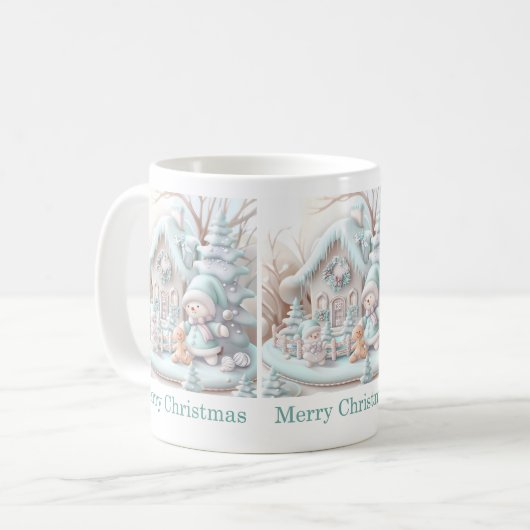 Dreamy Christmas Gingerbread House Tasse (Vorderseite Links)