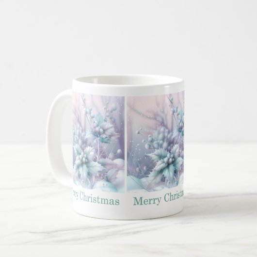 Dreamy Christmas Holly Tasse (Vorderseite Links)