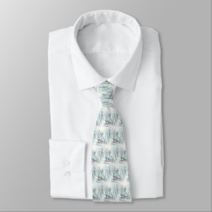 Dreamy Christmas Ice Skate Neck Tie Krawatte