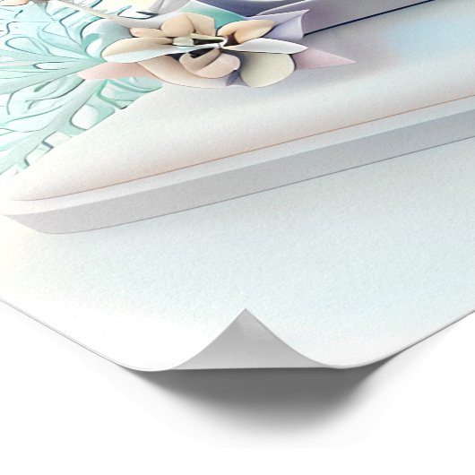 Dreamy Christmas Ice Skate Poster (Ecke)