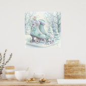 Dreamy Christmas Ice Skate Poster (Küche)