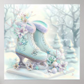 Dreamy Christmas Ice Skate Poster (Vorne)