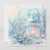 Dreamy Christmas Lantern Grußkarte (Vorderseite)