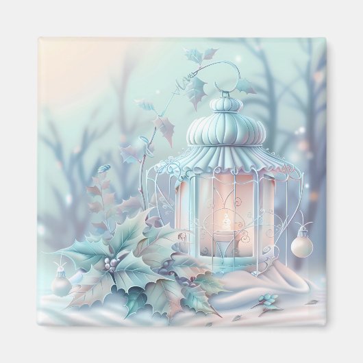 Dreamy Christmas Lantern Magnet (Vorne)