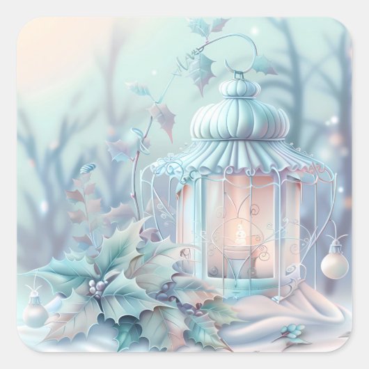 Dreamy Christmas Lantern Sticker (Vorderseite)