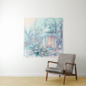 Dreamy Christmas Lantern Tapestry Wandteppich (Beispiel)