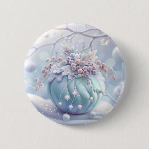Dreamy Christmas Ornament Button