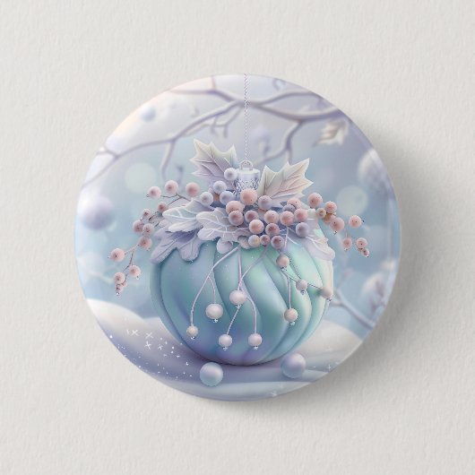 Dreamy Christmas Ornament Button (Vorderseite)