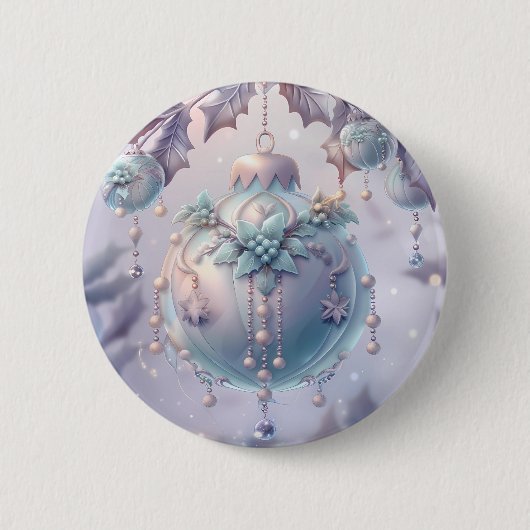 Dreamy Christmas Ornament Button (Vorderseite)