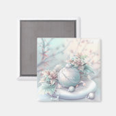 Dreamy Christmas Ornament Magnet (Vorderseite/Rückseite)