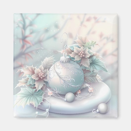 Dreamy Christmas Ornament Magnet (Vorne)