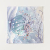 Dreamy Christmas Ornament Tapestery Wandteppich (Vorderseite (Horizontal))