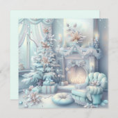 Dreamy Christmas Room Grußkarte (Vorne/Hinten)
