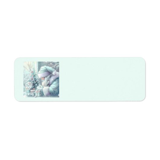 Dreamy Christmas Santa Address Labels (Vorne)