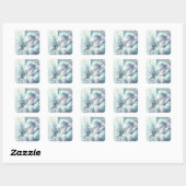 Dreamy Christmas Santa Sticker (Blatt)