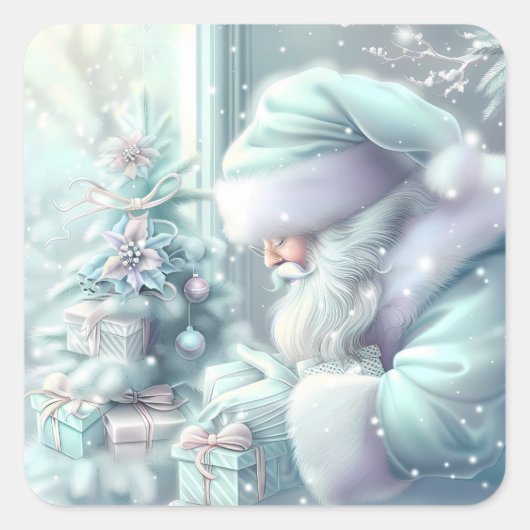 Dreamy Christmas Santa Sticker (Vorderseite)