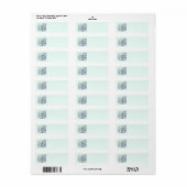 Dreamy Christmas Snowman Address Labels (Vorne)