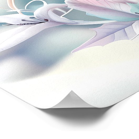 Dreamy Christmas Snowman Poster (Ecke)