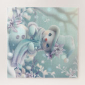 Dreamy Christmas Snowman Puzzle (Horizontal)