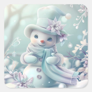 Dreamy Christmas Snowman Sticker