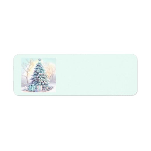 Dreamy Christmas Tree Address Labels (Vorne)