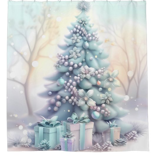 Dreamy Christmas Tree Duschvorhang (Vorderseite)